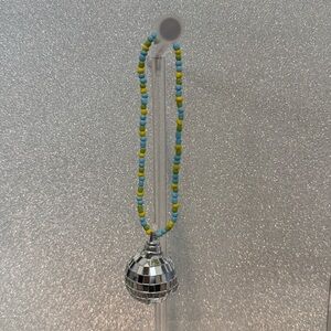 one-of-a-kind handmade disco ball rearview mirror charm